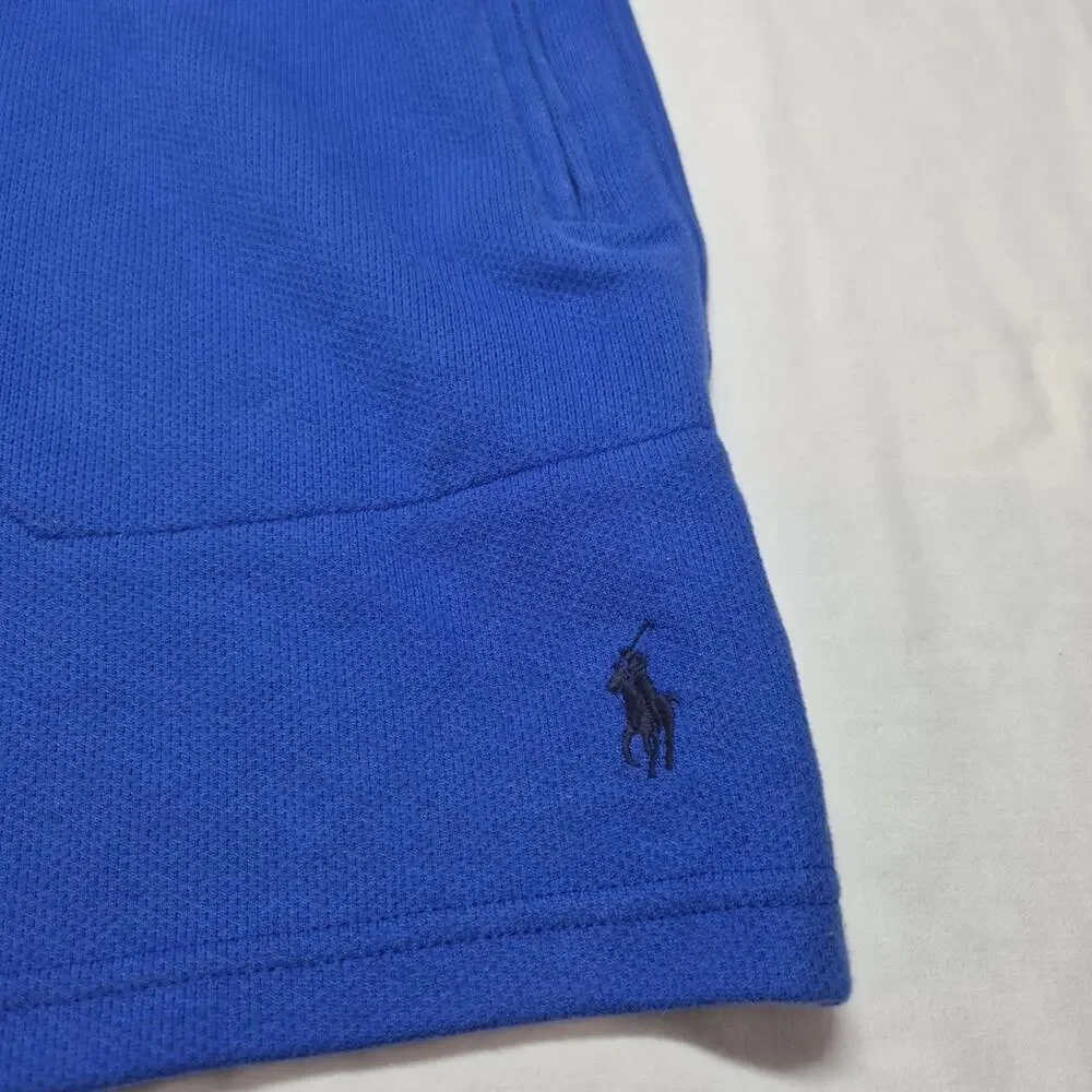Polo Ralph Lauren Expedition Terry Shorts Men’s Size Large Blue Drawstring (54)